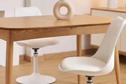 Chaise design pivotant blanc mat STEEVY V2