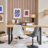 Chaise design pivotant noir mat STEEVY V2