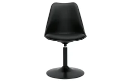 Chaise design pivotant noir mat STEEVY V2