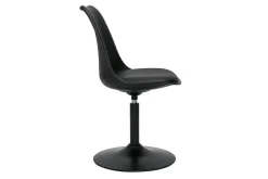 Chaise design pivotant noir mat STEEVY V2