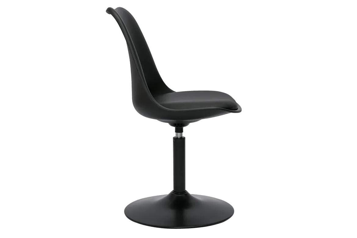 Chaise design pivotant noir mat STEEVY V2
