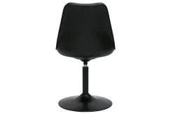 Chaise design pivotant noir mat STEEVY V2