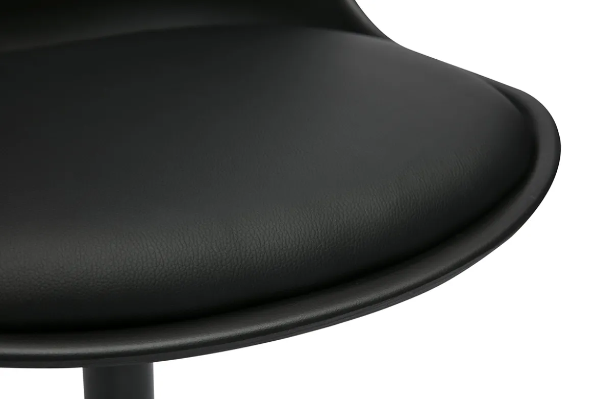 Chaise design pivotant noir mat STEEVY V2