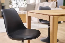 Chaise design pivotant noir mat STEEVY V2