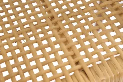 Chaise ethnique en bois teck massif et cannage rotin NEGARA