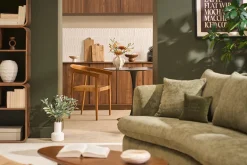 Chaise ethnique en bois teck massif et cannage rotin NEGARA