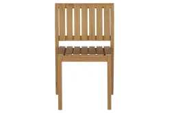 Chaises de jardin empilables en bois teck massif (lot de 2) TECKA
