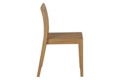 Chaises de jardin empilables en bois teck massif (lot de 2) TECKA