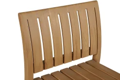 Chaises de jardin empilables en bois teck massif (lot de 2) TECKA