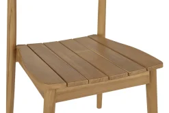 Chaises de jardin empilables en bois teck massif (lot de 2) SAGARA