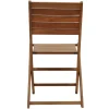 Chaises de jardin pliantes en bois massif (lot de 2) CANOPEE