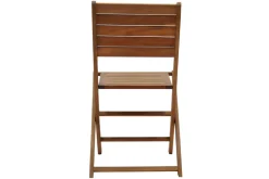 Chaises de jardin pliantes en bois massif (lot de 2) CANOPEE