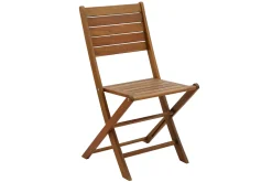 Chaises de jardin pliantes en bois massif (lot de 2) CANOPEE