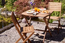 Chaises de jardin pliantes en bois massif (lot de 2) CANOPEE