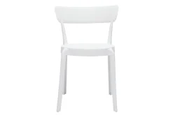 Chaises design blanches empilables intérieur - extérieur (lot de 2) RIOS