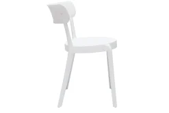 Chaises design blanches empilables intérieur - extérieur (lot de 2) RIOS