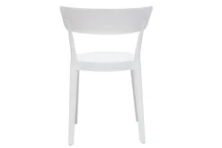 Chaises design blanches empilables intérieur - extérieur (lot de 2) RIOS