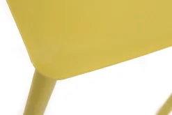 Chaises design empilables jaunes intérieur - extérieur (lot de 2) ANNA