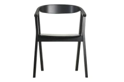 Chaises design noires en bois (lot de 2) BAHIA