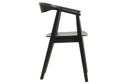 Chaises design noires en bois (lot de 2) BAHIA