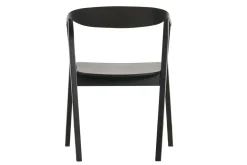 Chaises design noires en bois (lot de 2) BAHIA