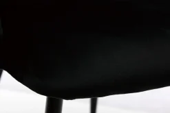 Chaises design noires en tissu velours et métal (lot de 2) VANITY