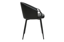 Chaises design noires (lot de 2) PRECIO
