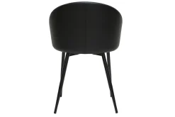Chaises design noires (lot de 2) PRECIO