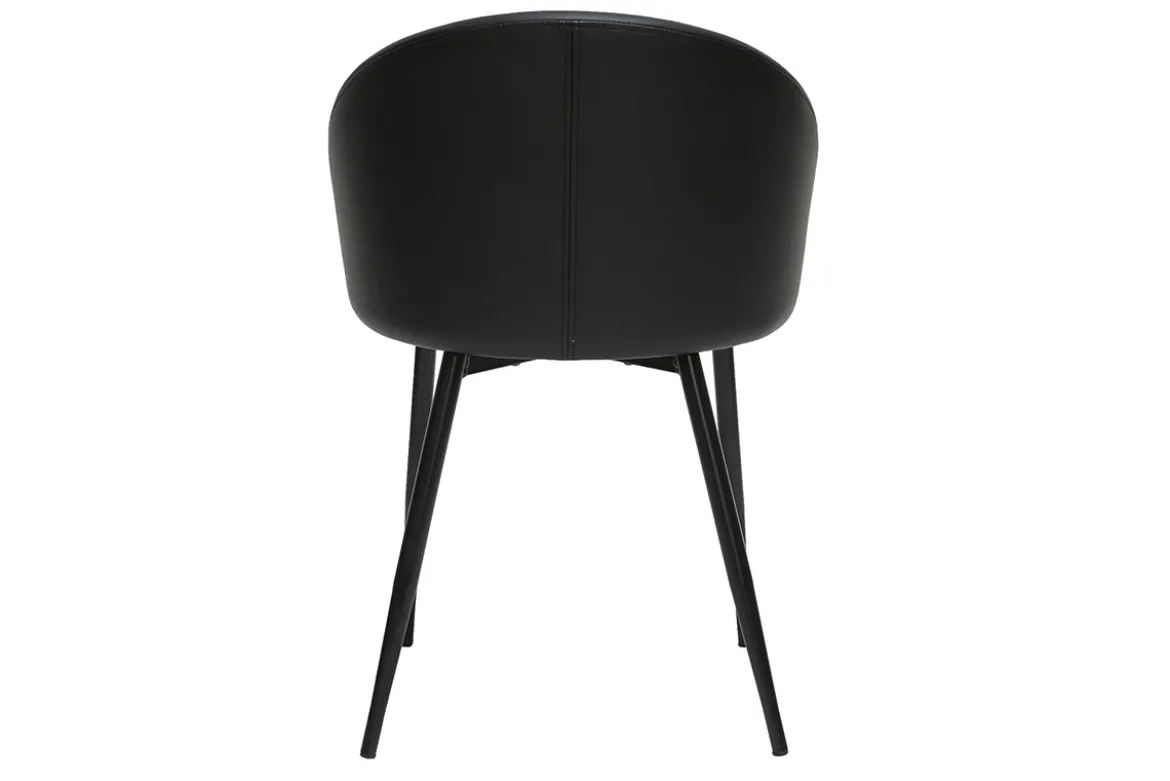 Chaises design noires (lot de 2) PRECIO