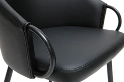 Chaises design noires (lot de 2) PRECIO