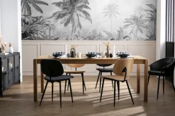 Chaises design noires (lot de 2) PRECIO