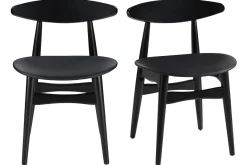 Chaises design noires (lot de 2) WALFORD