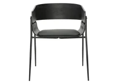 Chaises design noires (lot de 2) WESS
