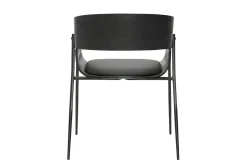 Chaises design noires (lot de 2) WESS