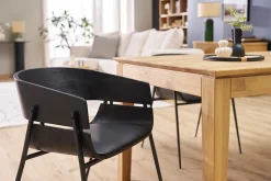 Chaises design noires (lot de 2) WESS
