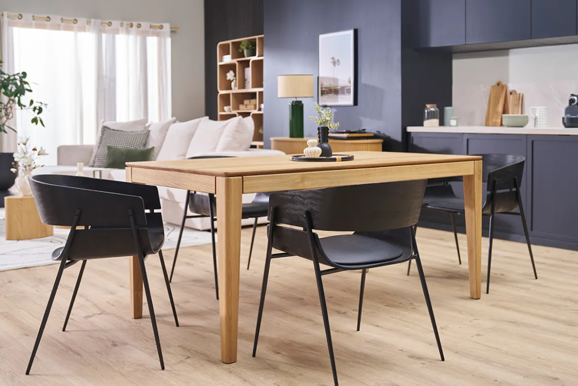 Chaises design noires (lot de 2) WESS