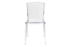 Chaises design transparentes empilables intérieur - extérieur (lot de 2) ISLAND