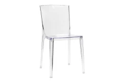 Chaises design transparentes empilables intérieur - extérieur (lot de 2) ISLAND