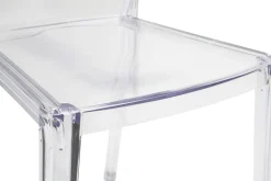 Chaises design transparentes empilables intérieur - extérieur (lot de 2) ISLAND