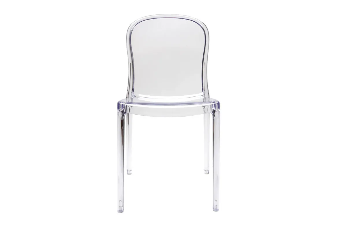 Chaises empilables design transparentes (lot de 2) THALYSSE