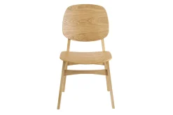 Chaises en bois clair frêne (lot de 2) SOQUETTE