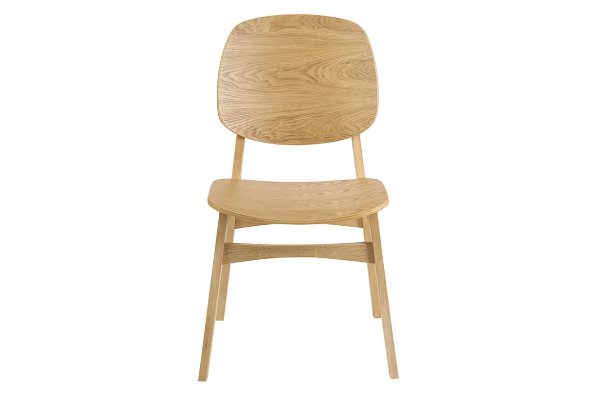 Chaises en bois clair frêne (lot de 2) SOQUETTE