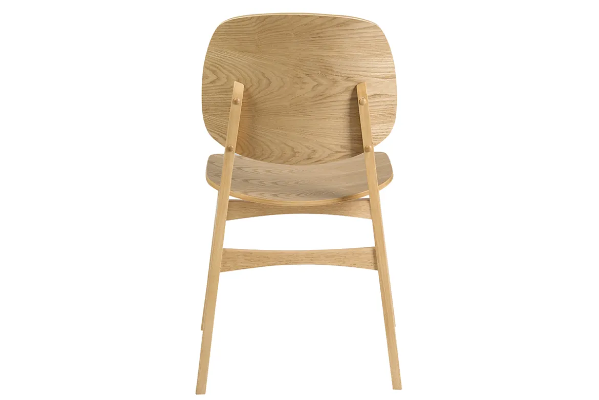 Chaises en bois clair frêne (lot de 2) SOQUETTE