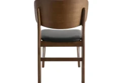 Chaises en bois foncé et noir (lot de 2) SHELDON