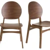 Chaises en bois foncé (lot de 2) ELTON