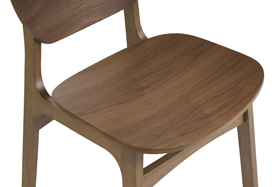 Chaises en bois foncé (lot de 2) ELTON