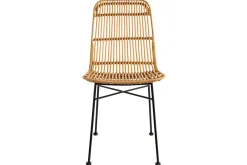 Chaises en rotin et métal noir (lot de 2) MALACCA