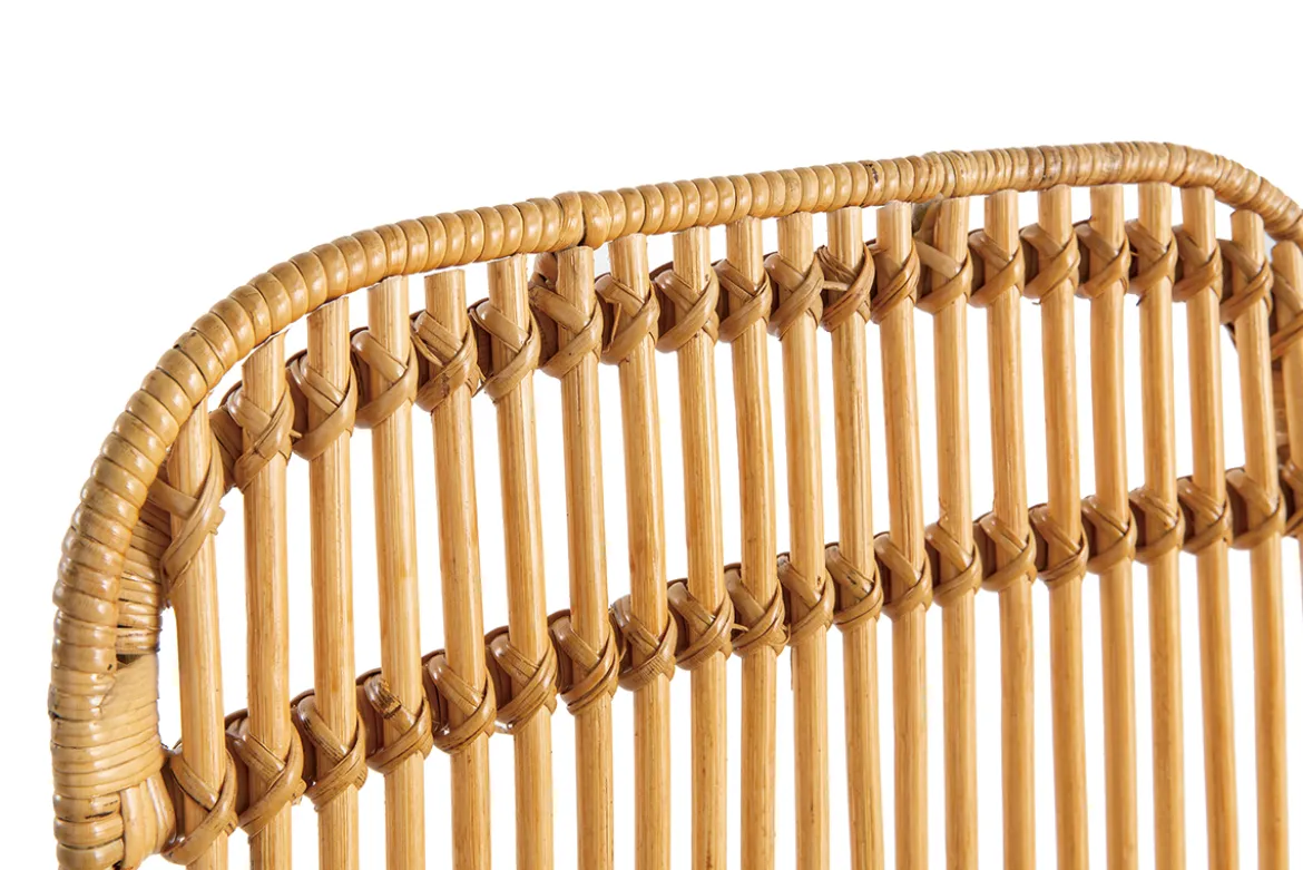 Chaises en rotin et métal noir (lot de 2) MALACCA