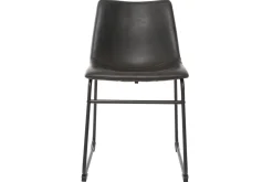 Chaises industrielles noires (lot de 2) NEW ROCK