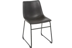 Chaises industrielles noires (lot de 2) NEW ROCK